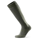 DANISH ENDURANCE Calcetines Térmicos de Esquí de Lana Merino 1 Par (Verde Oliva, EU...
