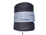 TRAPILLO CLÁSICO ALGODÓN EN COLOR GRIS OSCURO BOBINA GRANDE DE 14 CM DIÁMETRO, TRAPILLO...