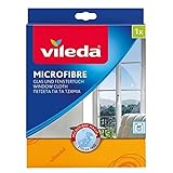 Vileda 120725 - Bayeta de microfibra para limpiar cristales