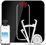 ILTECO Bascula de Baño Inteligente, Bascula de precision digital con Tecnologia Bluetooth...