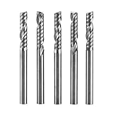 Molino de Extremo del Carburo de Tungsteno 5pcs 3.175mm (1/8') Fresas de Fresado Rotativas...