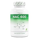 NAC - N-Acetil L-Cisteína 180 cápsulas con 600 mg cada una - Suministro para 6 meses -...