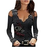 2021 Camiseta Manga Larga Mujer otoño Moda Manga Larga Camiseta Largo encaje Patchwork...