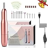 WakeDream Torno para uñas, 12 en 1 lima electrica uñas profesional, Máquina de pulido...