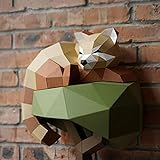 GHJA Rama Oso 3D Modo de Papel Origami Papel de Bricolaje Arte ArtesanÃ­a 3D Animal...