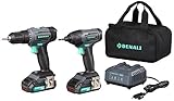 Marca Amazon Denali by SKIL - Combo de taladro y taladro de impacto de 18 V (20 V máx.),...