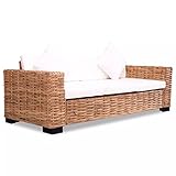 Tidyard Sofa de 3 Plazas Conjunto de Ratán Sofas Exterior Jardin Ratan Conjunto Jardin...