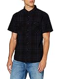 Brandit Roadstar-Camiseta de Manga Corta Camisa, Black/Blue, L para Hombre