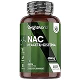 Nac N-Acetil Cisteina 600Mg por CÃ¡psula - 180 CÃ¡psulas Veganas para 6 Meses de...90