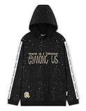 Among Us Sudadera Manta con Capucha y Mangas para Niño (Negro)