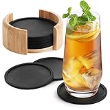 Sidorenko Posavasos de Silicona Redondos Para Vasos - Juego De 8 Incluye Caja I Posavasos...