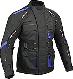 GearX Surfer Chaqueta Moto Impermeable Acolchada Espalda y Codo, XXL
