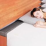 ENHEN Almohada Rectangular 8cm Thicken Grey Bed Gap Filler, Relleno de Colchón de Pared a...