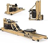 Neezee Máquina de Remo para Casa, Máquina Remo Plegable de Agua de Madera Maciza...