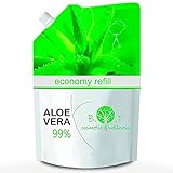 Gel de Aloe Vera 99%. Formato Ahorro 1000 ml. Cuidado de la Piel (Corporal & Facial),...