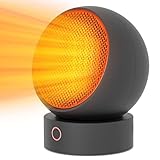 HandFan Portátil Calefactor Cerámico 1000 W, calentador eléctrico personal pequeño y...