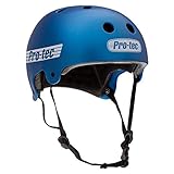 Pro-Tec Helmet Old School Cert Casco Skateboard, Adultos Unisex, Azul(Matte Metallic...