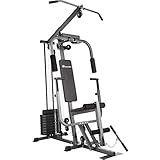 TecTake 800546 Multiestación Maquina de musculación | Módulo de Mariposa | Estribo para...