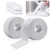 2 Rollos Cinta Baño Selladora,Impermeable a Prueba Sucio Cinta de Sellado, Autoadhesivas...