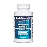 Glucosamina 500mg y Condroitina 400mg - ¡Bote para 4 meses! - 120 Cápsulas -...