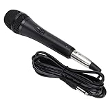 Hosie Micrófono de Metal con Cable, Micrófono Dinámico Antiinterferencias de Mano para...