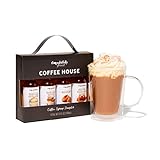 Modern Gourmet Foods, Set Regalo de Siropes para el Café, Sabores Avellana, Caramelo...