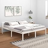 JUNZAI Estructura de Cama, Base Cama, Somier Cama, Base Somier, Marco De Cama, Madera...