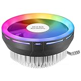 MARSGAMING MCPU120, Disipador CPU RGB TDP 120W, Silencioso PWM 12cm, Perfil Bajo