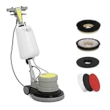 ulsonix Pulidora De Suelos Máquina Abrillantadora TOPCLEAN 1100A (Tanque de 12 L, Ruedas...