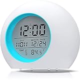 Lypumso Despertador Digital ElectrÃ³nico, Reloj Alarma con 7 Colores Luz de Noche,...