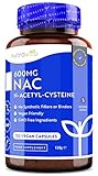 NAC N-acetil-cisteína 600 mg - 150 cápsulas veganas - Suministro de 5 meses de...