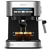 Cecotec Cafetera express Power Espresso 20 Matic. 850 W, 20 Bares, 1,5L, Brazo Doble...