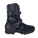 Bohmberg DREDD Botas de moto para hombre, de piel resistente al agua, con protectores...
