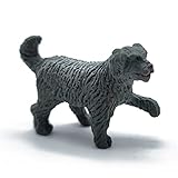 AC – Figuras de Perro de Color Gris para belén - Fabricado en plástico - Figura...