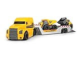 Dickie Toys - Camión Mack Tráiler de Juguete, Gama Volvo Series, con Luz y Sonido,...