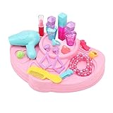 AMONIDA Juguete de Maquillaje para Jugar, Juego de Maquillaje para Niña, Caja Fuerte de...