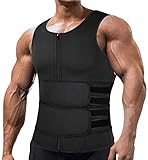 Sohodoo Camiseta Sin Mangas Deportiva para Hombre, Ropa Moldeadora De Sauna, Sin Mangas,...