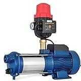 Berkalash Bomba centrífuga de acero inoxidable de 2200 W, bomba de agua de 160 litros,...