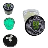 SSR 100 x Night Vision Fluorescent Silicon Rubber Balls Paintballs Glowing in The Dark in...