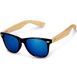 Navaris Gafas de sol UV400 - Gafas de madera para hombre y mujer - Gafas de sol con...