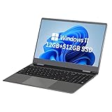 Bmax Ordenador Portatil 15.6 Pulgadas, X15Plus Windows 11Pro 12GB RAM 512GB SSD PC...