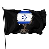 Bandera de jardín Árbol de la vida con bandera de Israel Banderines de alta calidad,...