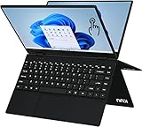 KUU Ordenador Portatil 2 en 1 PC Portátil Windows 11 Pro 360° Táctil Convertible...