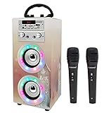 DYNASONIC (3º Generación Modelo 2021) Karaoke con micrófono, micrófono Karaoke para...