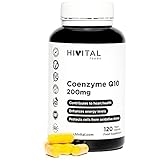 Coenzima Q10 200 mg. 120 cápsulas veganas para 4 meses. CoQ10 Ubiquinona 100% Natural...