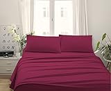 Made in Italy - Capri Juego de Cama - Sábanas de Algodón - 3 Piezas - 1 Sábana Bajera...