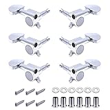 ZDNT 6 PCS Clavijas de Afinación de Guitarra Sintonizadores de Bloqueo Cabeza de Máquina...
