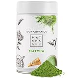 Té Matcha 100% Ecológico 80g [grado ceremonial]. Té Verde en polvo Orgánico de Japón....