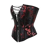 minjiSF Moda Mujeres Plus Tamaño Boned Corsets con Estampado Shapewear Conjunto Sexy Ropa...