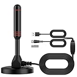 2022 El más Nuevo Antena TV Interior/Exterior de Mástil de Alta Ganancia de 30 dB para...